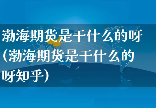 渤海期货是干什么的呀(渤海期货是干什么的呀知乎)_https://www.yunsqy.com_期货入门_第1张