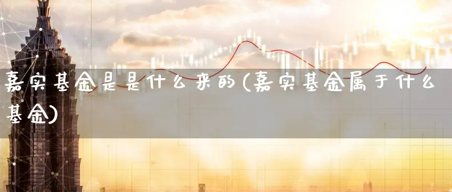 嘉实基金是是什么来的(嘉实基金属于什么基金)_https://www.yunsqy.com_期货入门_第1张