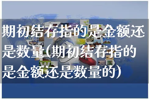 期初结存指的是金额还是数量(期初结存指的是金额还是数量的)_https://www.yunsqy.com_期货整理_第1张
