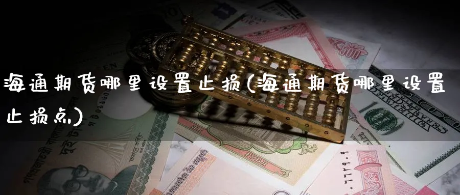 海通期货哪里设置止损(海通期货哪里设置止损点)_https://www.yunsqy.com_期货技术_第1张