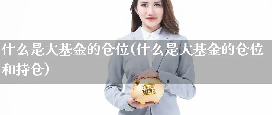 什么是大基金的仓位(什么是大基金的仓位和持仓)_https://www.yunsqy.com_理财百科_第1张