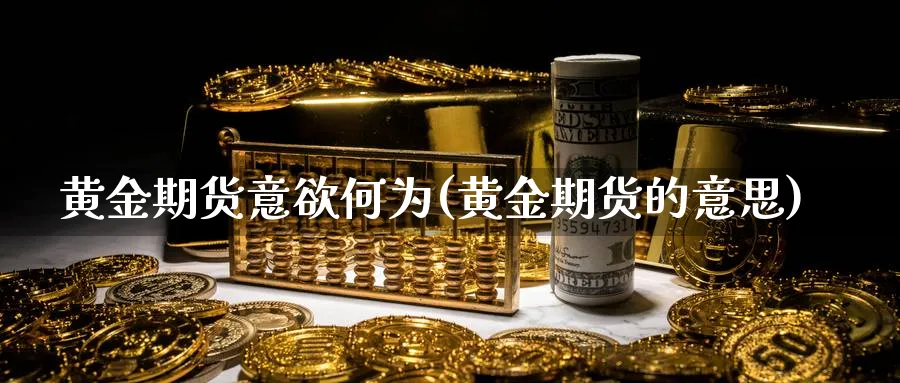 黄金期货意欲何为(黄金期货的意思)_https://www.yunsqy.com_纳指期货_第1张