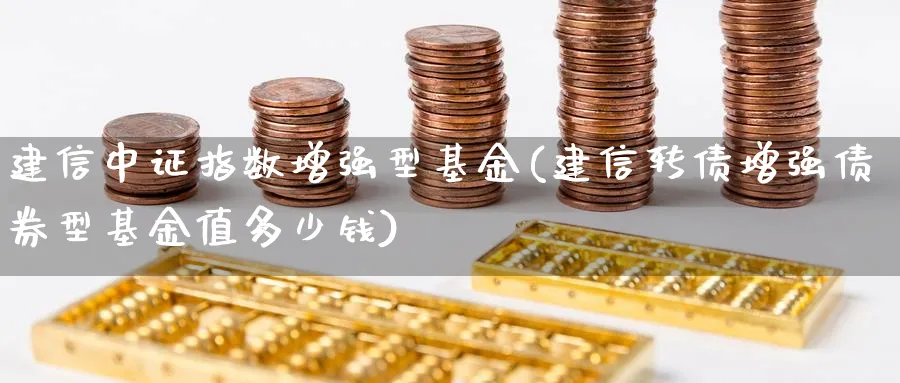 建信中证指数增强型基金(建信转债增强债券型基金值多少钱)_https://www.yunsqy.com_黄金期货_第1张