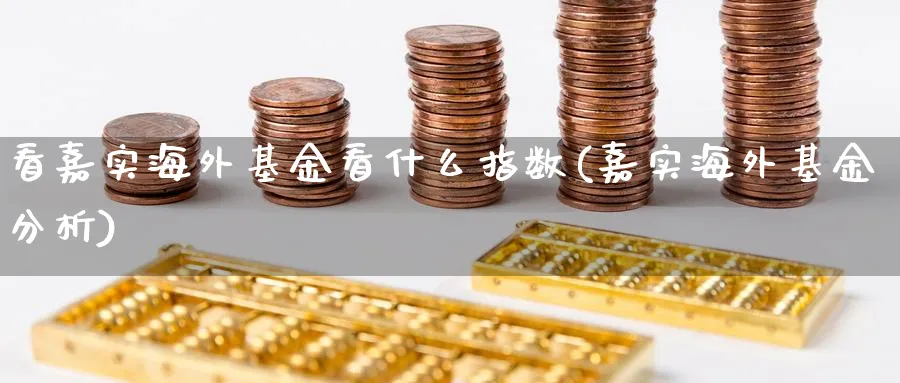 看嘉实海外基金看什么指数(嘉实海外基金分析)_https://www.yunsqy.com_期货直播_第1张