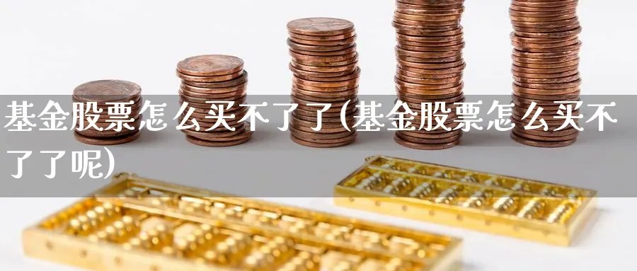 基金股票怎么买不了了(基金股票怎么买不了了呢)_https://www.yunsqy.com_期货技术_第1张