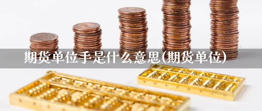 期货单位手是什么意思(期货单位)_https://www.yunsqy.com_期货技术_第1张