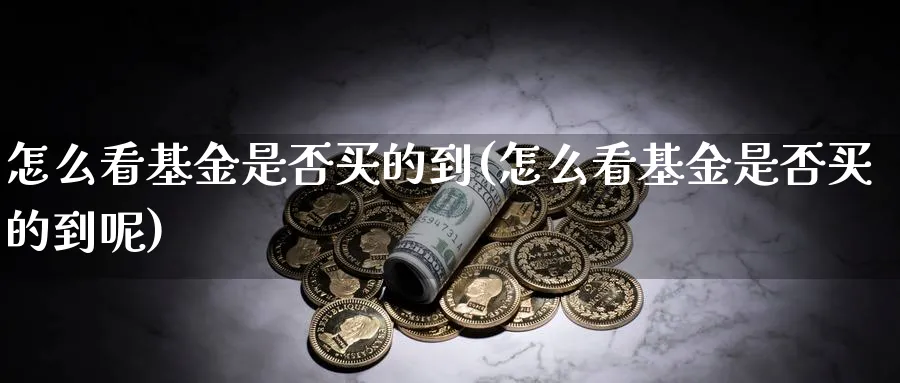 怎么看基金是否买的到(怎么看基金是否买的到呢)_期货直播_第1张_云上财经直播室 怎么看基金是否买的到(怎么看基金是否买的到呢)_https://www.yunsqy.com_期货直播_第1张
