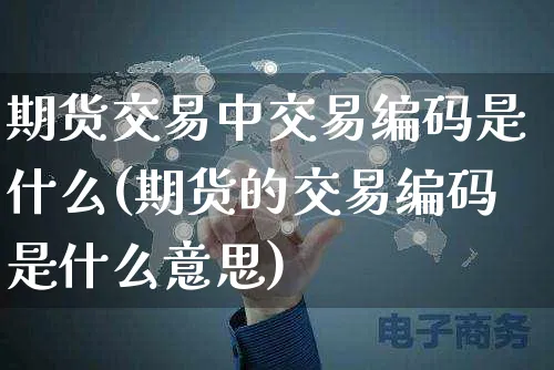 期货交易中交易编码是什么(期货的交易编码是什么意思)_https://www.yunsqy.com_纳指期货_第1张