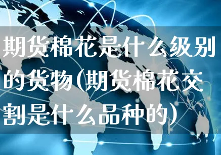 期货棉花是什么级别的货物(期货棉花交割是什么品种的)_https://www.yunsqy.com_纳指期货_第1张