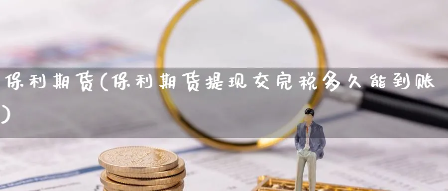保利期货(保利期货提现交完税多久能到账)_https://www.yunsqy.com_期货理财_第1张