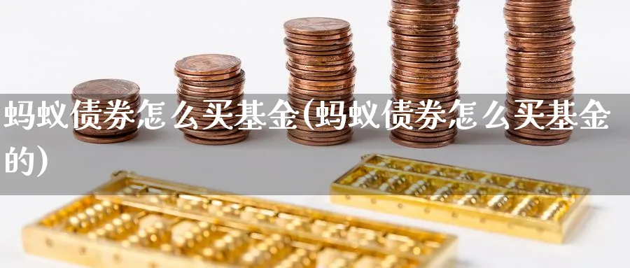 蚂蚁债券怎么买基金(蚂蚁债券怎么买基金的)_https://www.yunsqy.com_期货分类_第1张