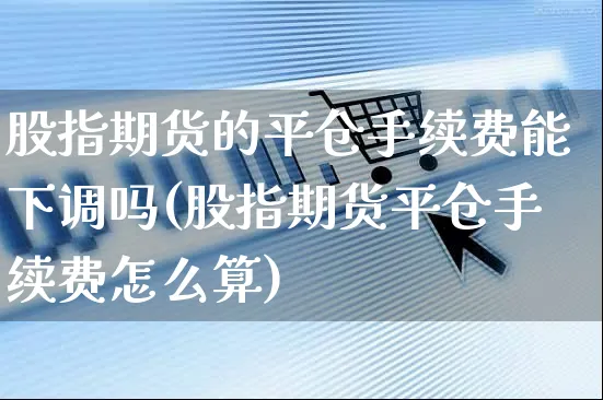 股指期货的平仓手续费能下调吗(股指期货平仓手续费怎么算)_https://www.yunsqy.com_期货整理_第1张