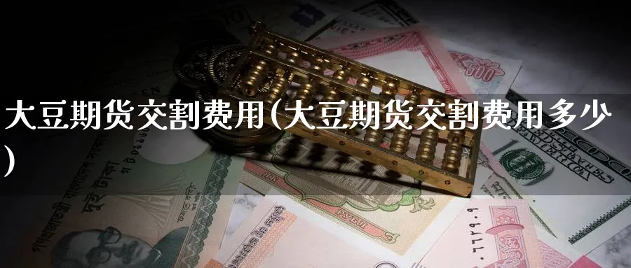 大豆期货交割费用(大豆期货交割费用多少)_https://www.yunsqy.com_纳指期货_第1张